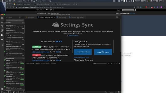 Backup & Restore VS Code (aka Sync Settings) смотреть онлайн