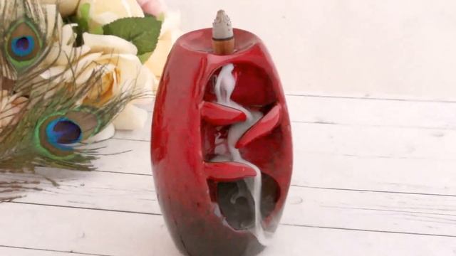 Подставка под стелющиеся благовония Каскад 8х13 см красно - черный градиент Арт. 502954 смотреть онлайн