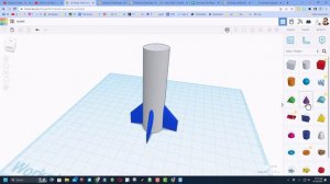 Make a Tinkercad Rocket Absolute Beginner Steps in under 7 minutes!