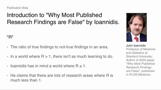 "Why Most Published Research Findings are False" Part I смотреть онлайн
