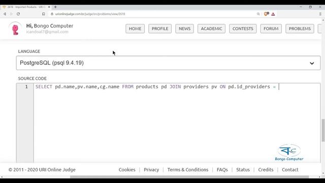 How to Solve URI Online Judge SQL Problem #2618 Imported Products