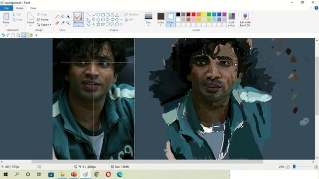 Squid Game Fan art Player 199 - DRAW and PAINT in Ms Paint смотреть онлайн