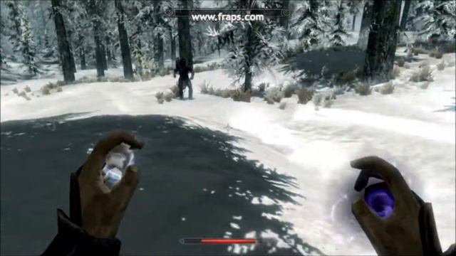 Dremora using magic