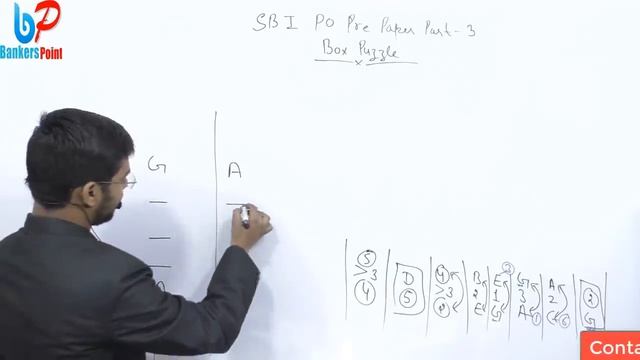 Box Based Puzzle SBI Bank PO Pre Previous Year Paper Reasoning Part 3 смотреть онлайн