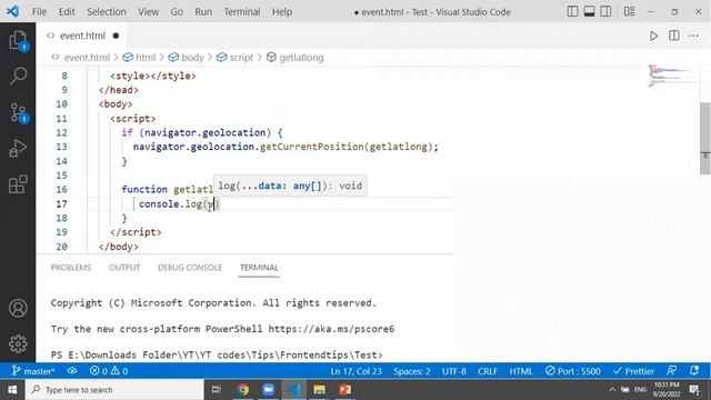 Geo location api  | Get user location in javascript |  get current location in website  | javascirp