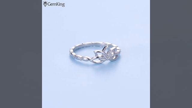GemKing Lotus S925 Sterling Silver Ring BSR018 смотреть онлайн