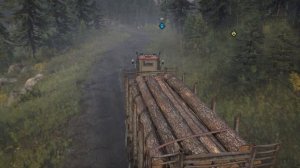 SnowRunner Перевозим средние брёвна