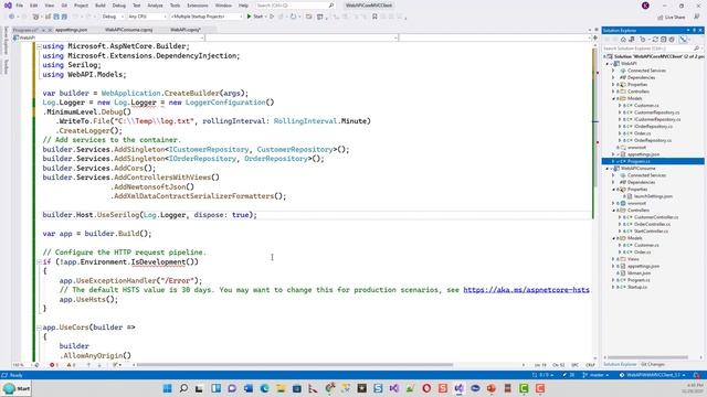 Minimal Hosting Migrate ASP.NET Core 3.1 Projects to the ASP.NET 6.0