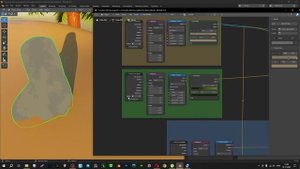 Blender 4.0 Процедурная текстура камня со мхом