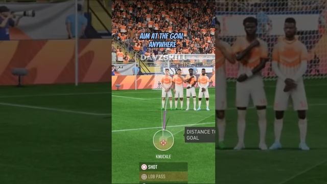 FIFA 23 - Knuckleball Freekick Tutorial #fifa23 #fifa #tutorial #football #soccer #fut #fut23