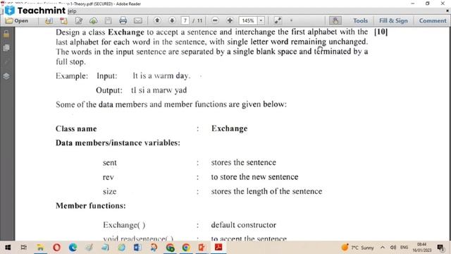 Java Programming Character Class String Handling Comp. @SolutionClassesSolvingMantra #icse #isc