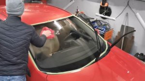 Технология нанесения антидождя