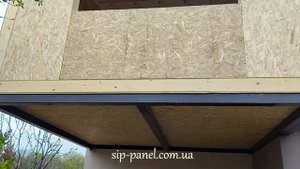 Сип панели. Пристройка к дому из сип панелей на сваях