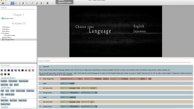 Visual Novel Maker - Урок 1