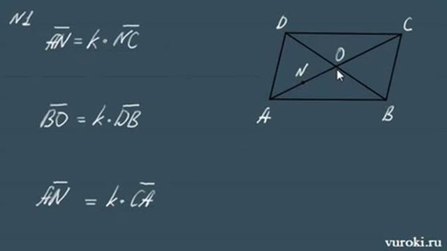 РАЗЛОЖЕНИЕ ВЕКТОРА ПО ДВУМ неколлинеарным ВЕКТОРАМ 9 класс смотреть онлайн