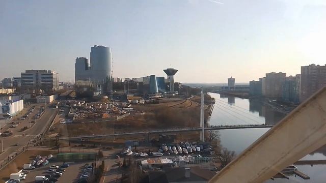 Окрестности Станции метро "МЯКИНИНО" С КОЛЕСА ОБОЗРЕНИЯ смотреть онлайн