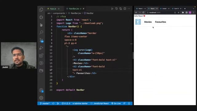Build a IMDb Clone using React Js - Part 1 | React JS Complete Course 2023 | Tailwind CSS Project