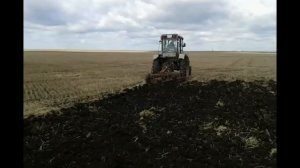 Трактор Т 28. Испытание самодельного плуга с гребенкой