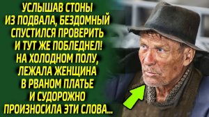 Бездомный обомлел, спустившись в подвал, на полу лежала женщина и слёзно произносила эти слова...