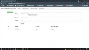 School Management System | Flask | Mini project | 2021