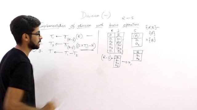 Division Operation | Division Operation in DBMS | Division Operation in dbms with example | DBMS #6