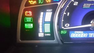 Хонда цивик гибрид - заклеен чек  и IMA