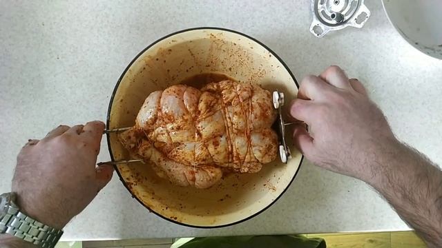 Курица гриль в микроволновке