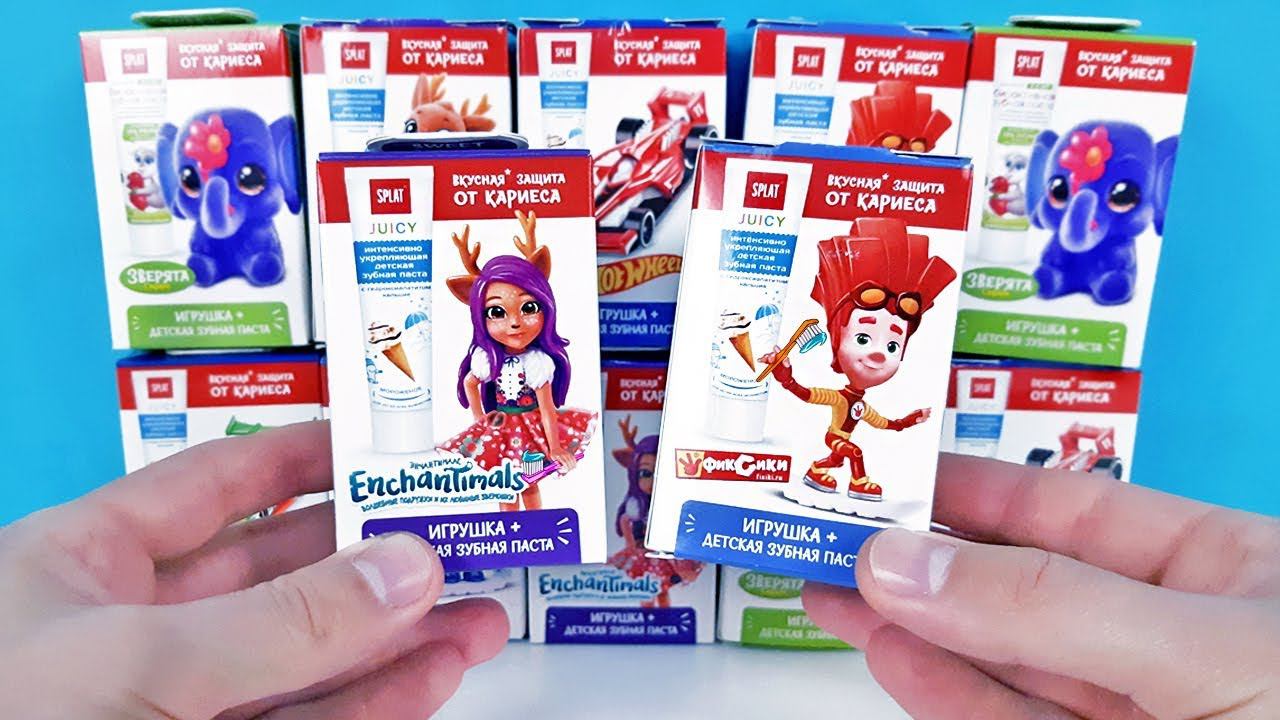 ШОК! СВИТ БОКСЫ С ЗУБНОЙ ПАСТОЙ! Фиксики, Enchantimals, Машинки ИГРУШКИ Sweet Box Surprise unboxing смотреть онлайн