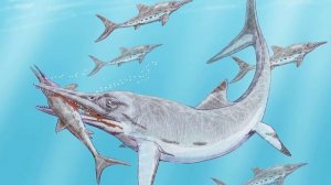 Казахстанозавр. древний Ихтиозавр.