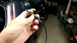 Установка камеры заднего вида Nissan Leaf AZEO (дополнение)