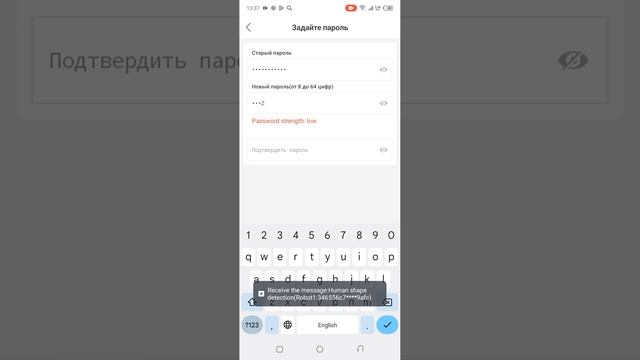 смена пароля камеры, приложение iCSee смотреть онлайн