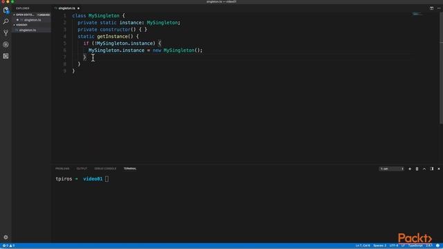 Mastering TypeScript Programming Techniques: Implement the Singleton Pattern| packtpub.com