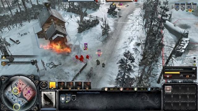 COH2 don river shock troops V snipers 1V1 game play смотреть онлайн