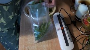 Первые заготовки на зиму с вакууматором!!!