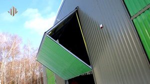 Подъемно складные стропные ангарные ворота: производство, доставка и монтаж по всей России
