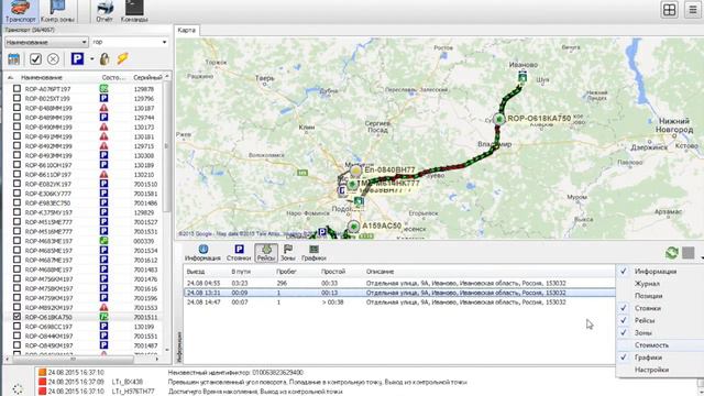 Runovo IMP. Окно «Мониторинг» - Контроль и мониторинг автотранспорта. смотреть онлайн