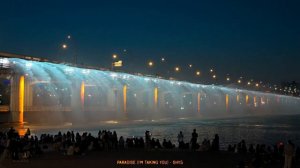 Сеульский радужный фонтан и душевная музыка - Korea Night Vibes в формате 4K HD