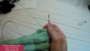 Вязание ластовицы спицами (шаговый скос)