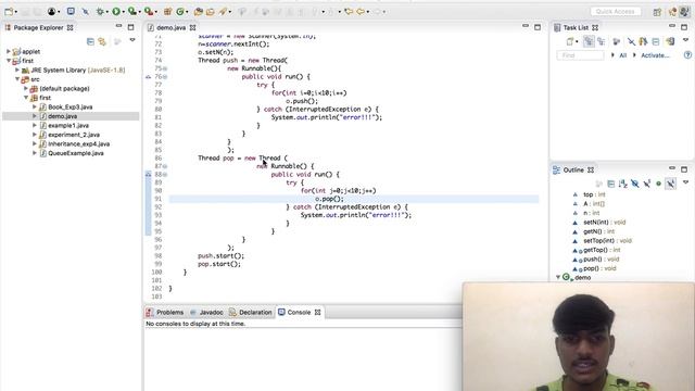 Stack data structure || Java смотреть онлайн
