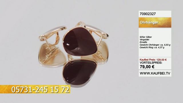 Ohrringe vergoldet in 925 Silber mit Emaille | Kaufbei Schmuck 70902327 смотреть онлайн