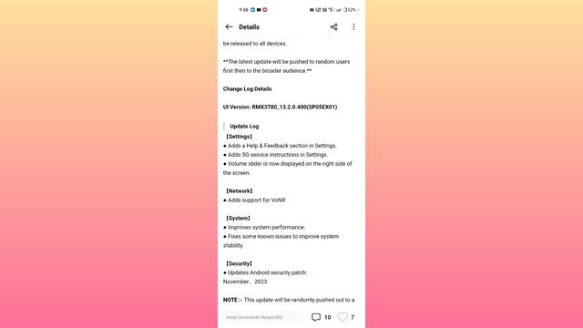 [ IMPORTANT ] Realme Device 5G VoNR Update| Realme UI 5.0 Update & Android Update - December 2023