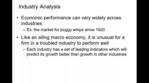 Analyzing Common Stocks Part 2: Industry Analysis