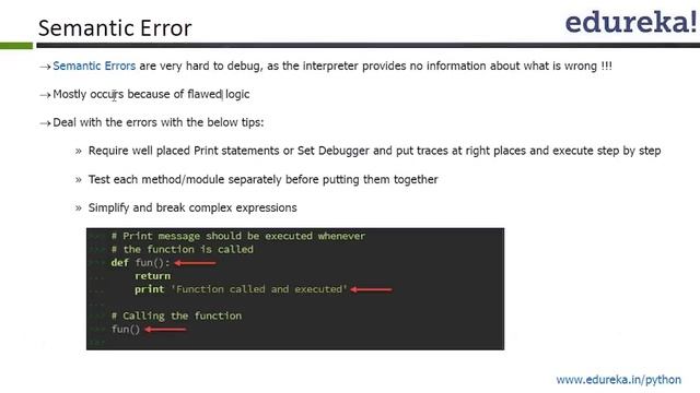 Fundamentals of Python Debugging | Python Debugging Tutorial | Learn Python | Edureka смотреть онлайн
