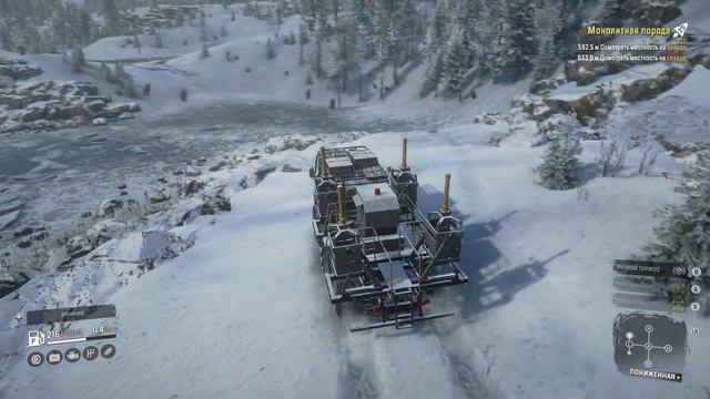 SnowRunner Прохождение Амур (РФ) Карта -Чернокаменск ▶Монолитная порода🔥#36 смотреть онлайн