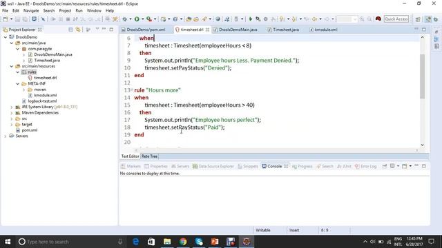 Drools Rule Engine - Create a Timesheet Management System using Drools rule engine смотреть онлайн