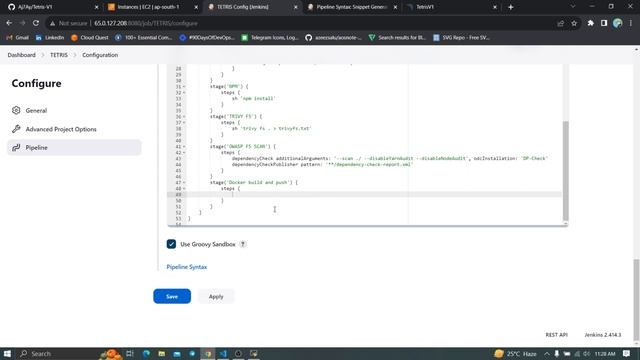 Automating Tetris Deployments with ArgoCD, Terraform, and Jenkins: DevOps | DevSecOps | English