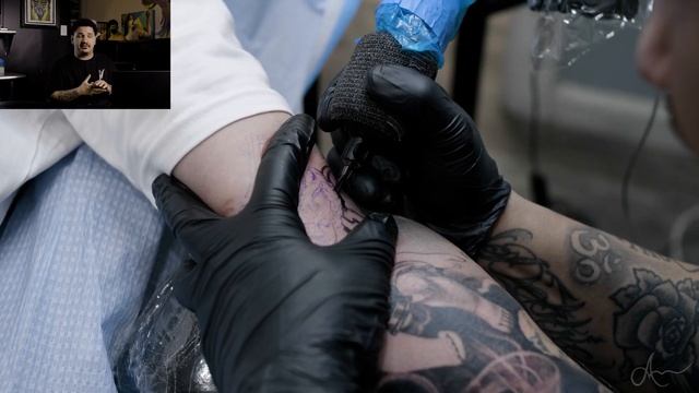 Baby angel and candle tattoo! *Voice over of the process* смотреть онлайн