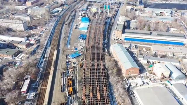 Мост через Обь в Новосибирске. Хроника строительства. Апрель 2022 смотреть онлайн