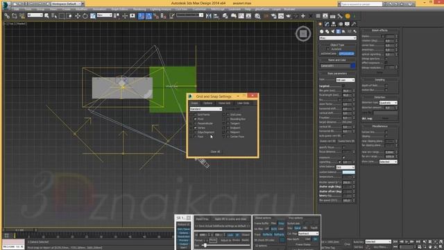 Как настроить свет в 3d max - Выставочный стенд 3/3