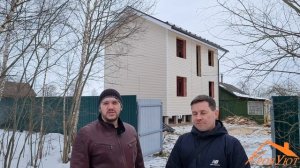 Каркасный дом из доски естественной влажности